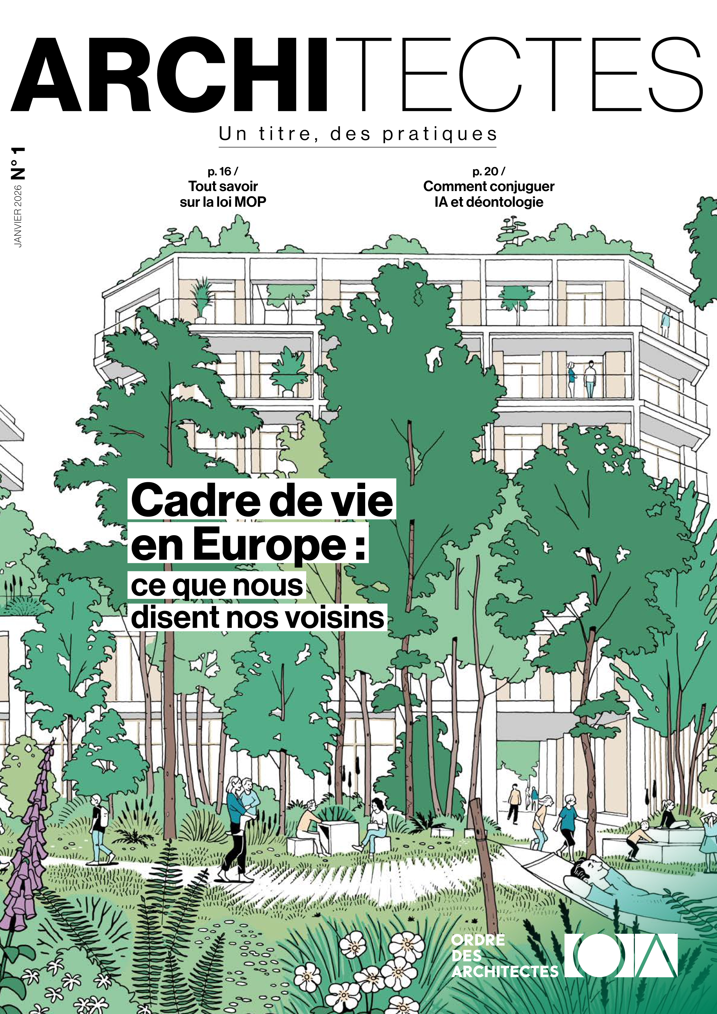 Couverture Magazine Ordre des Architectes