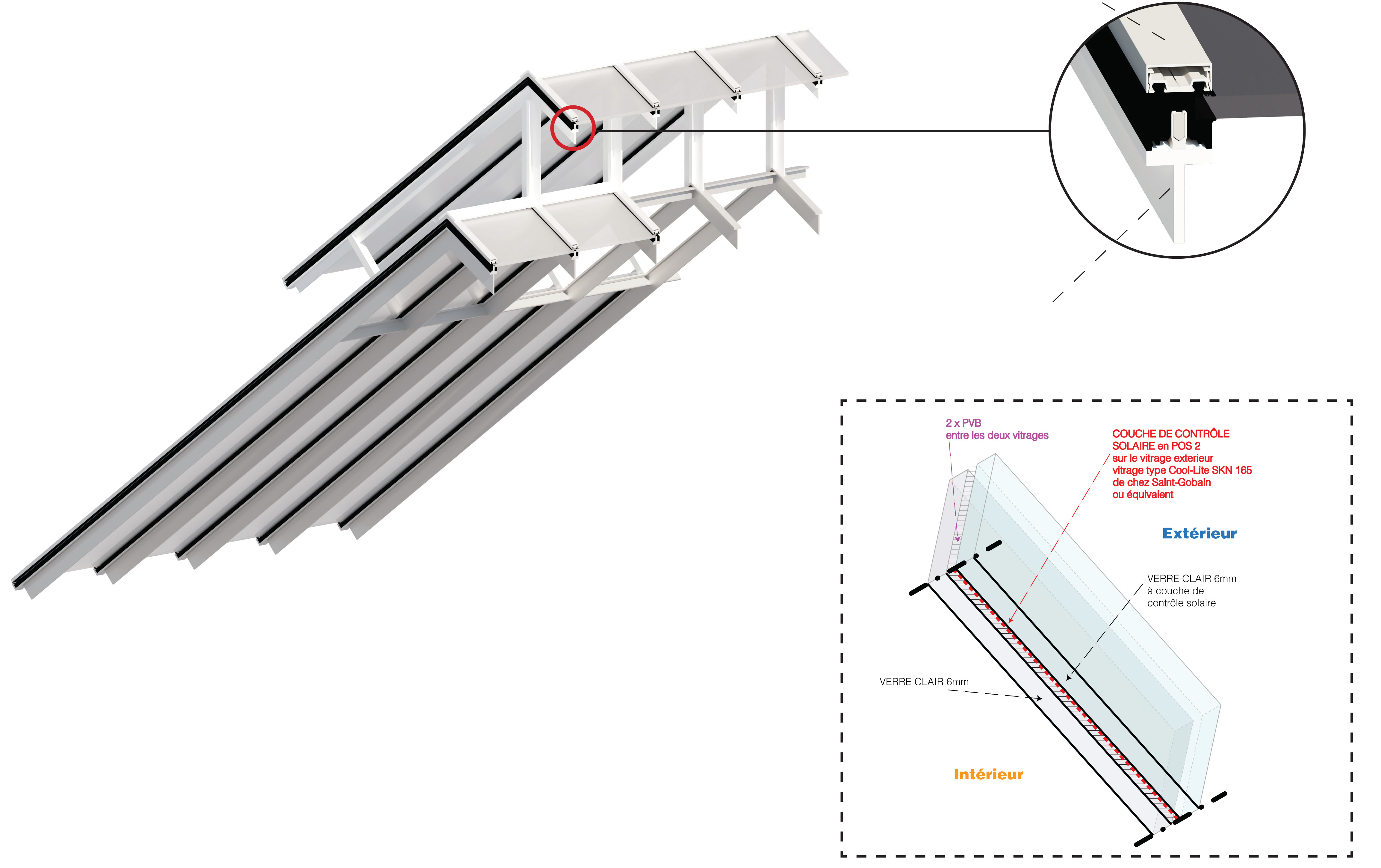 Maison des solidarités — Axonométrie Technique